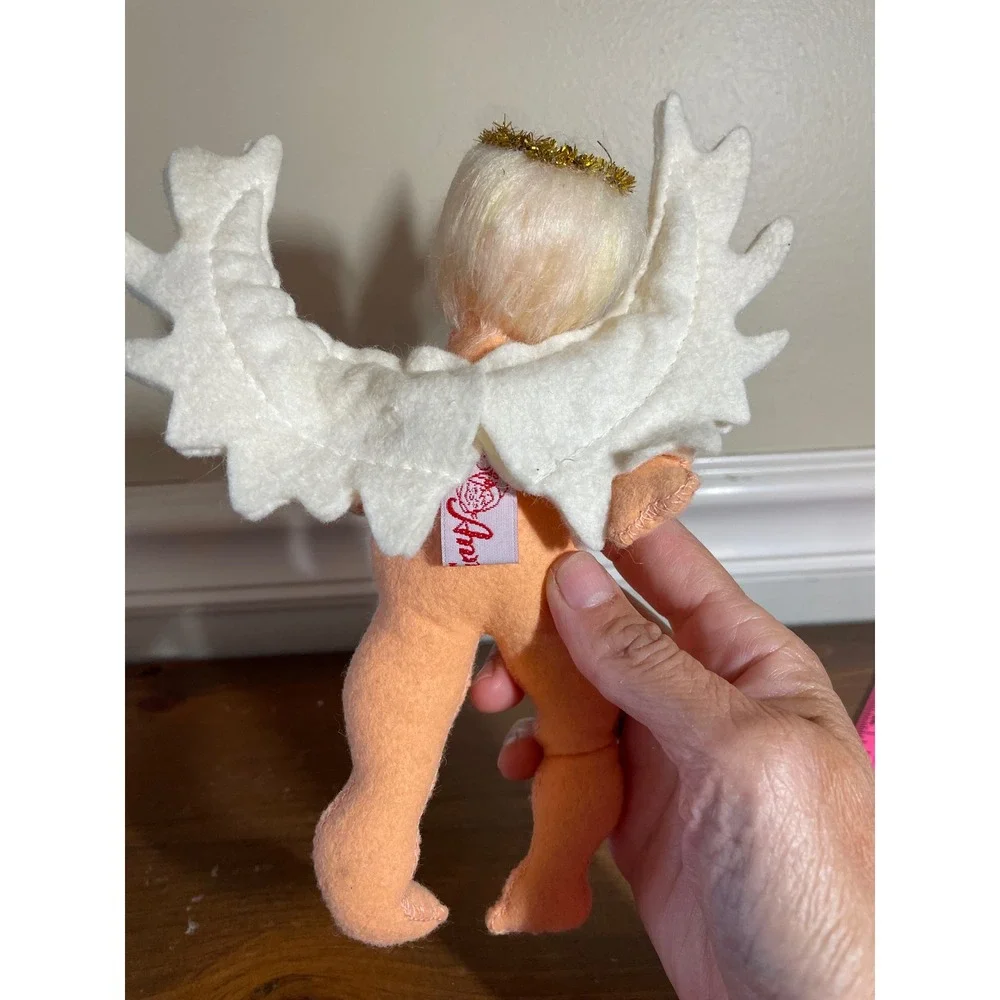 Vintage Annalee Mobilitee Angel Doll 8 Inch Felt Christmas Winged Figure
